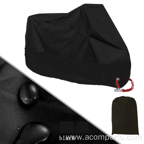 Windproof black motor cycles protection cover motorbike